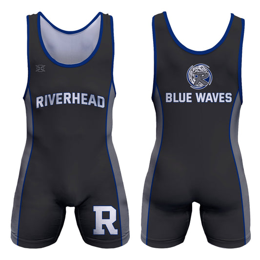 Riverhead Wrestling Club Team Singlet - Black