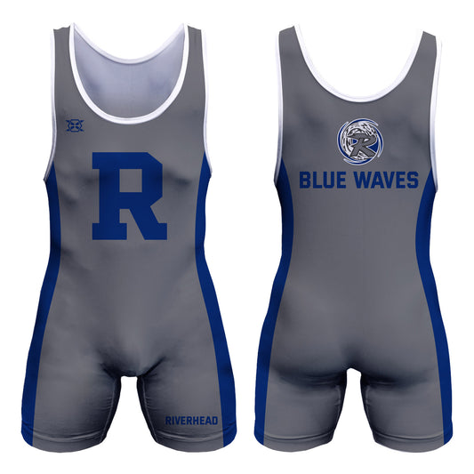 Riverhead Wrestling Club Team Singlet - Gray