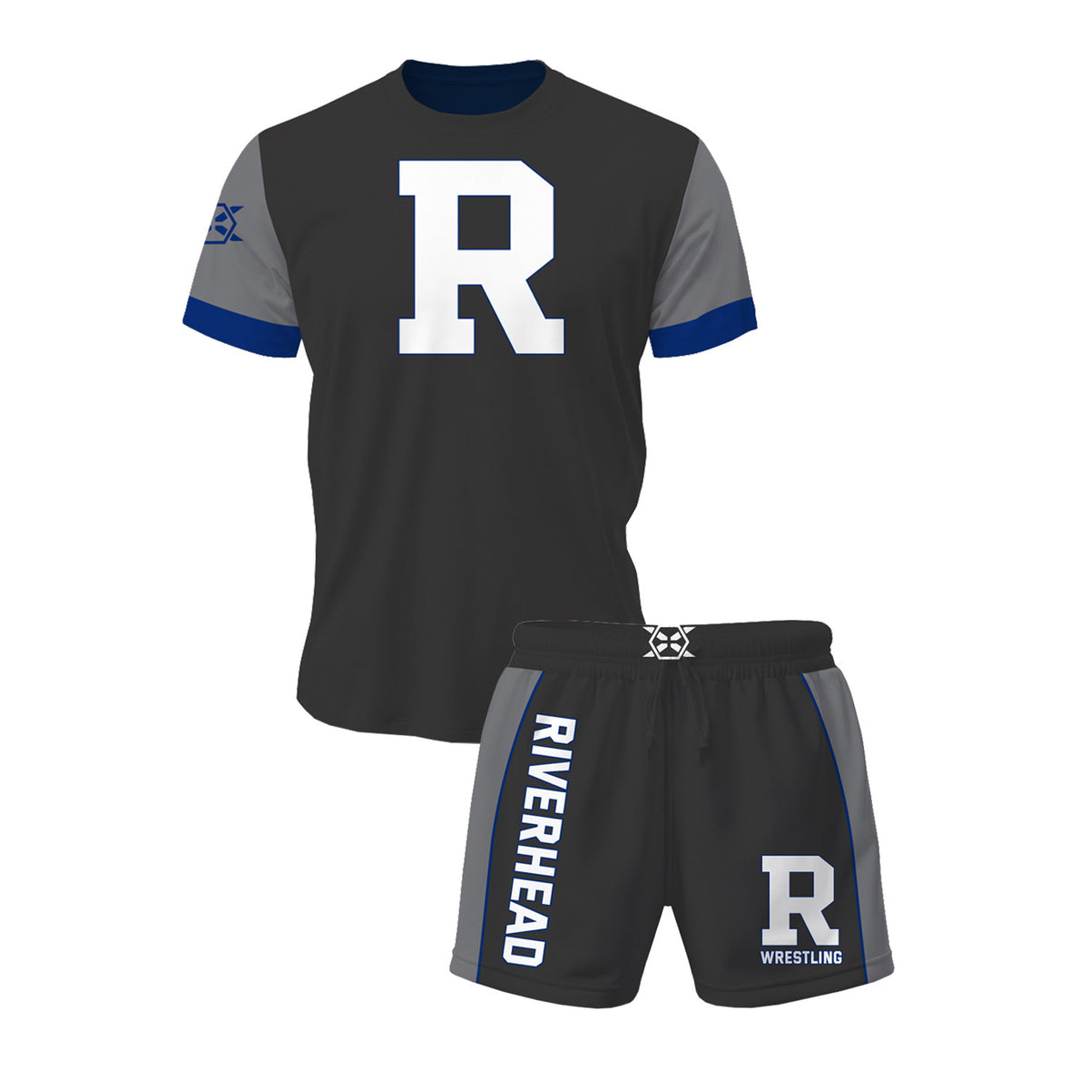 Riverhead Wrestling Club Team Tee & Shorts Bundle