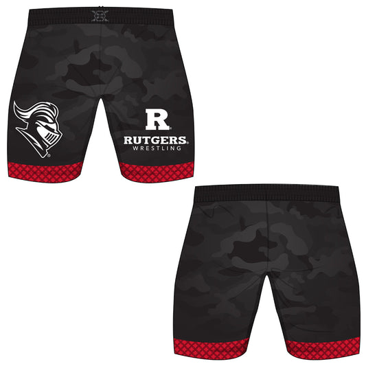 New Jersey Rutgers Wrestling Fight Shorts (Black)