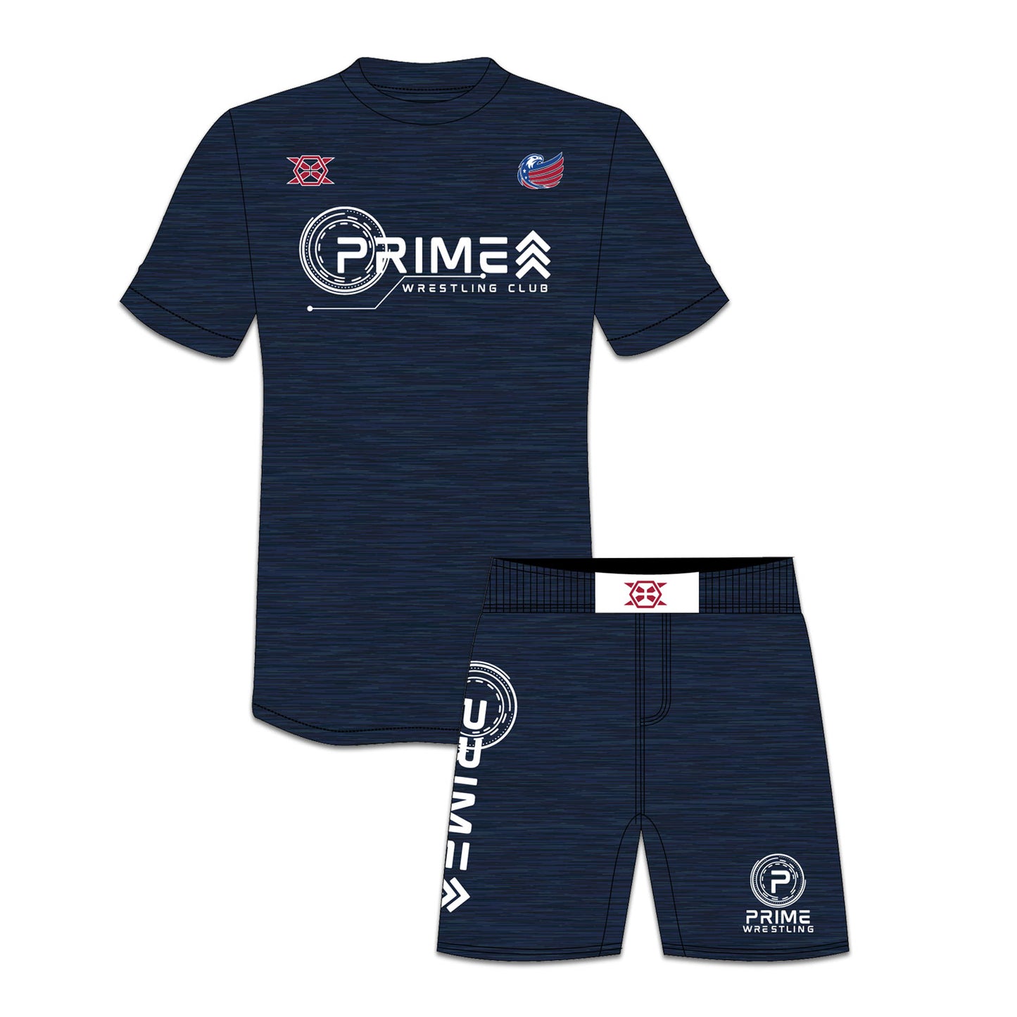 Prime Wrestling Club Tee & Shorts Bundle