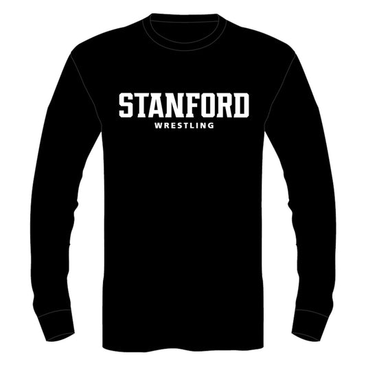 Stanford Wrestling Team - Black Long Sleeve Tee