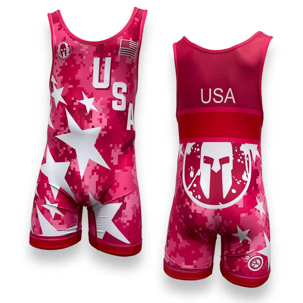 USA "Stars" Multicolor Singlets - Youth & Adult (Men & Women's Cut)