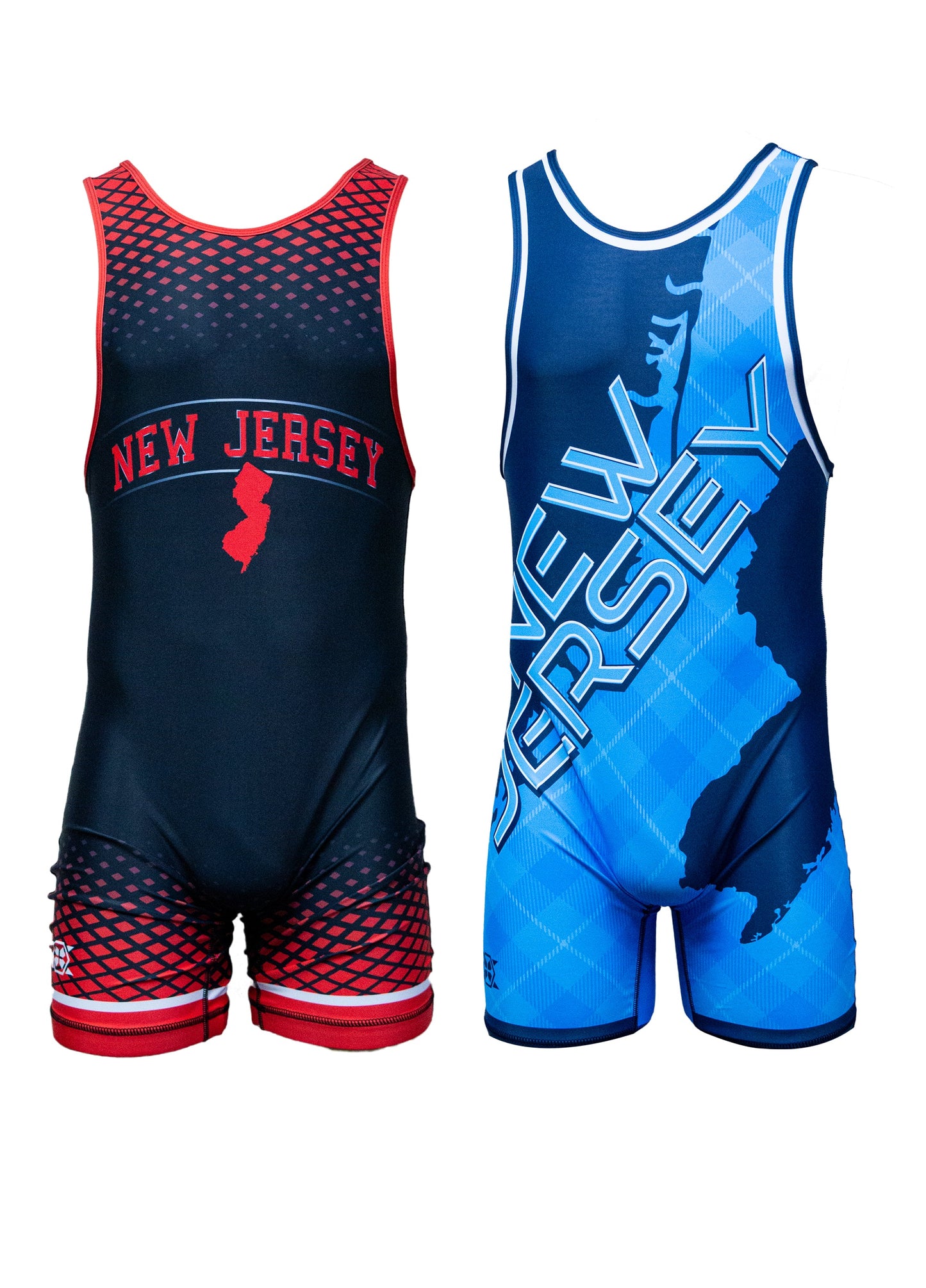 New Jersey USAW Singlet (Single) Red & Blue - Men's, Women's & Youth