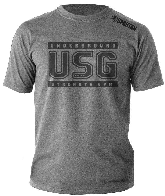SPARTAN COMBAT USG Strength Gym Tee - Heather Gray